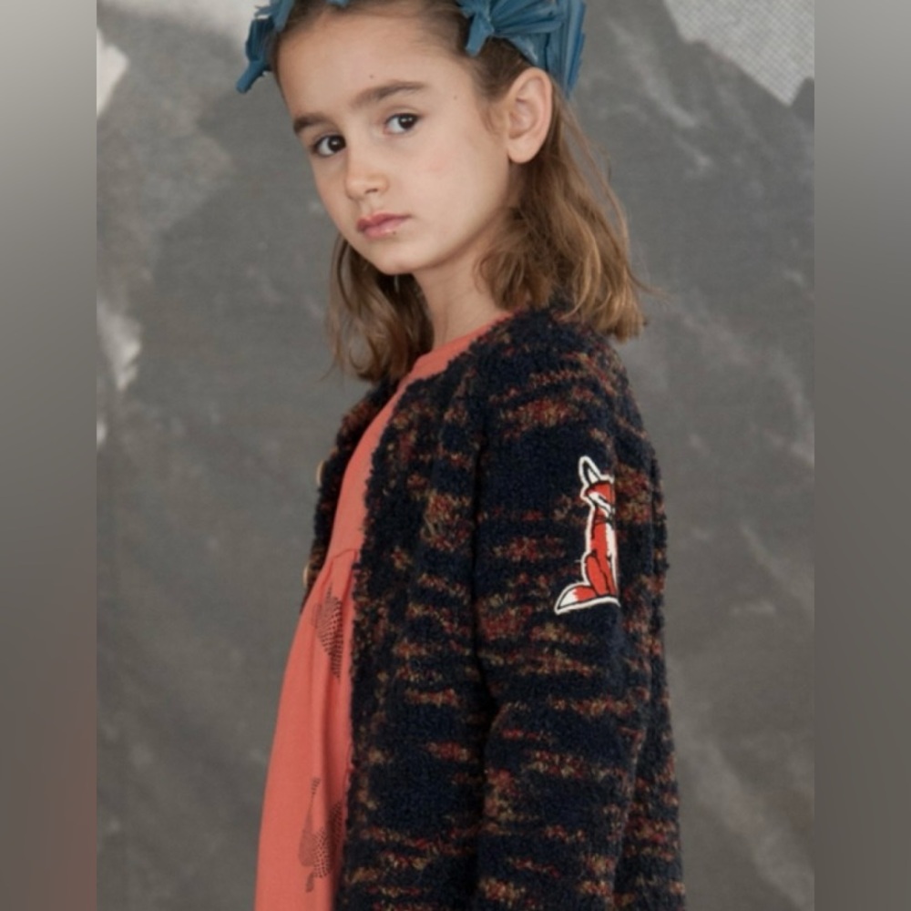 Bobo Choses Unisex Fox Cardigan size 4-5Y